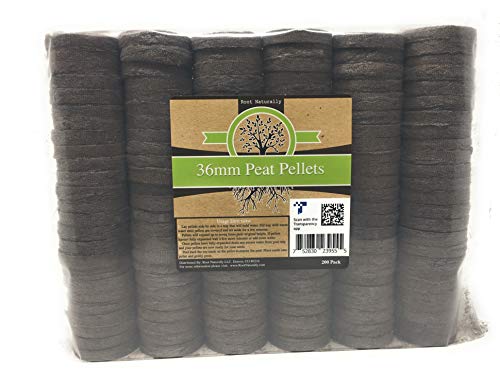 Root Naturally 36mm Peat Pellets - 200 Count