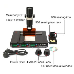 DY19BRIGHT New T862++ BGA Rework Station Infrared IRDA Welder Soldering Welding Machine US Stock