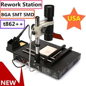 DY19BRIGHT New T862++ BGA Rework Station Infrared IRDA Welder Soldering Welding Machine US Stock