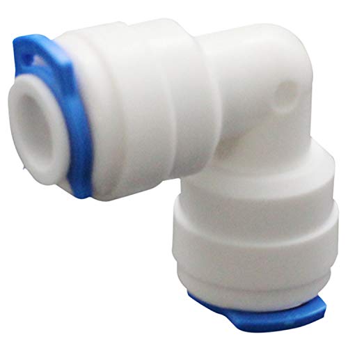 DGZZI 1Set 20-Pack Reverse Osmosis Aquarium Quick Fittings With Locking Clips 1/4" OD RO Water Filter Hose Tube Plastic Connectors