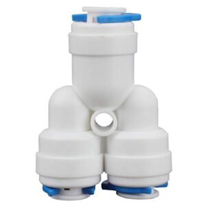DGZZI 1Set 20-Pack Reverse Osmosis Aquarium Quick Fittings With Locking Clips 1/4" OD RO Water Filter Hose Tube Plastic Connectors