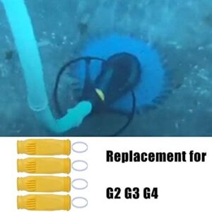 Wadoy W69698 Diaphragm Compatible with Zodiac Baracuda G3 G4 Pool Cleaner with Retaining Ring W81600 Heavy Duty Replacement Parts (Pack of 4)