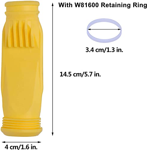 Wadoy W69698 Diaphragm Compatible with Zodiac Baracuda G3 G4 Pool Cleaner with Retaining Ring W81600 Heavy Duty Replacement Parts (Pack of 4)