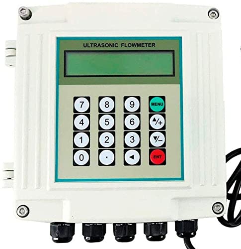 HFBTE TUF-2000SW+TM-1 Ultrasonic Liquid Flow Meter Flowmeter Wall Mounted Type DN50-700mm 1.97-27.56in Clamp-on TM-1 Transducer with Cast Aluminum Shell Design