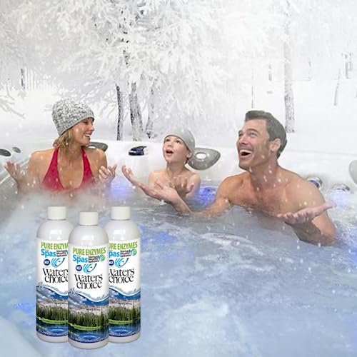 Waters Choice Pure Enzymes for Spas 3 Pack- All Natural Spa Water Care, Hot Tub Cleaner, Premium Water Care, 3 Month Supply, No Harsh Spa Hot Tub Chemicals, Spa Enzymes for Hot Tubs