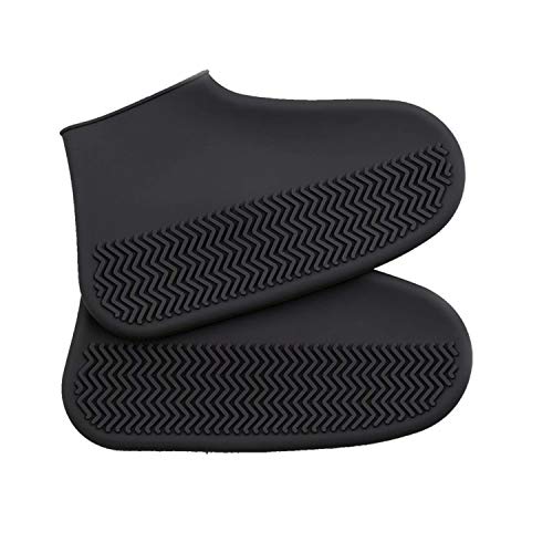 Silicone Shoe Covers, Waterproof Overshoes Reusable Slip Resistant Rain Shoe Cases for Men Women