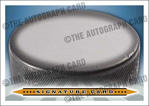 The Blank Autograph Card #NHL Hockey Universal Signature Autographed Card - Ideal for any NCAA or Professional Player (Get that Puck Signed)