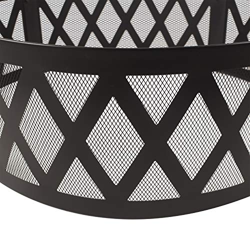 Pleasant Hearth OFW884FR Lattice fire Ring, Black