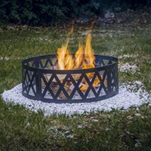 Pleasant Hearth OFW884FR Lattice fire Ring, Black