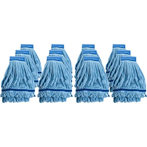 Genuine Joe - GJO47540 Blue Microfiber Wet Mophead Refill (Pack of 12)