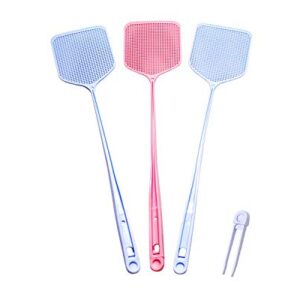 DH corp - Plastic Fly Swatter with Tweezers, Bugs Whisk and Fly Killer with Pincers