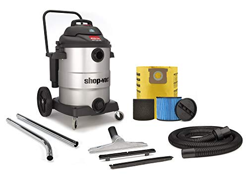 Shop-Vac 9627810 16 Gallon 6.5 Peak HP Contractor Wet Dry Vacuum, Stainless Steel