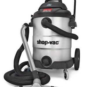 Shop-Vac 9627810 16 Gallon 6.5 Peak HP Contractor Wet Dry Vacuum, Stainless Steel