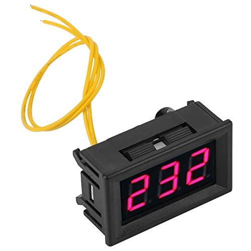 AC Voltmeter Digital LED Display Voltage Meter Panel 2 Wire Mini Voltage Tester 70-380V Volt Gauge