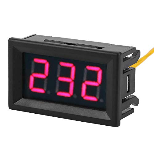 AC Voltmeter Digital LED Display Voltage Meter Panel 2 Wire Mini Voltage Tester 70-380V Volt Gauge