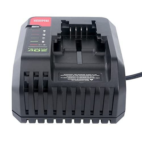 Elefly 20V Battery Charger PCC692L Replacement for Porter Cable 20V Lithium Battery PCC680L PCC685LP and Compatible with Black Decker 20V Battery LBXR20 LB2X4020