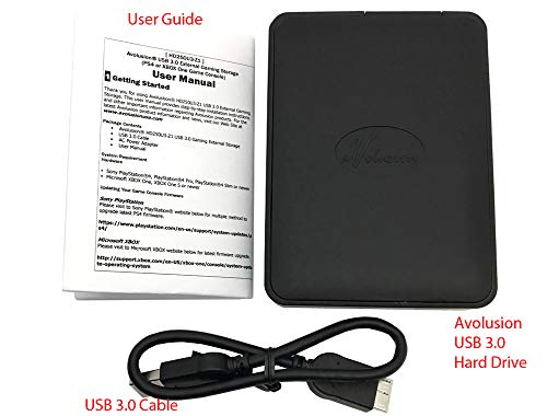 Avolusion 1.5TB USB 3.0 Portable PS4 External Hard Drive (PS4 Pre-Formatted) HD250U3-X1-1.5TB-PS - 2 Year Warranty