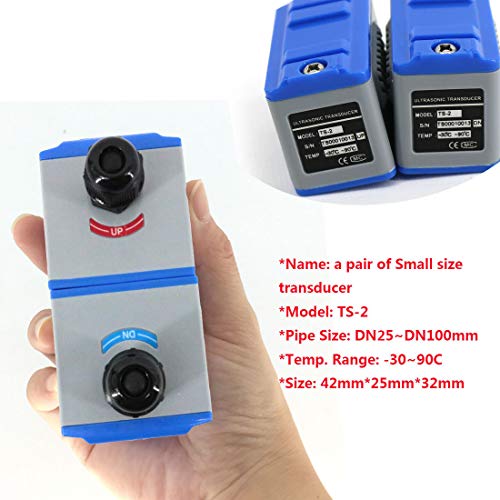 HFBTE TUF-2000B Ultrasonic Flow Meter Flowmeter DN25~100mm TS-2 Small Size Clamp-on Transducer