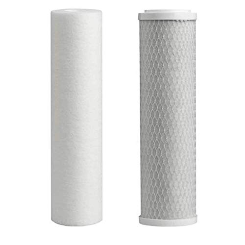 CFS – 2 Pack Water Filter Kit Includes Sediment & Carbon Cartridges Compatible with WP560038 Models – Remove Bad Taste & Odor – Whole House Replacement Water Filter Cartridge - 5 Micron - 10” Inch