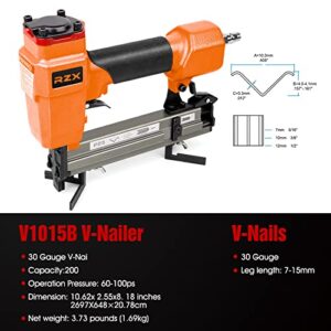 RZX V- Nailer Series V1015 V1015B Pneumatic Picture Frame Joiner or Picture Frame Nailer (Szie 1/4-Inch to 5/8-Inch) (v1015b)