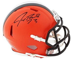 joe thomas signed cleveland browns riddell speed mini helmet - autographed nfl mini helmets