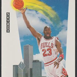 1991-92 SkyBox Basketball #583 Michael Jordan Chicago Bulls SKM Official NBA Trading Card