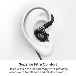 MEE Professional MX4 PRO Quad-Driver Hybrid Musician’s In Ear Monitor Headphones with High-Resolution Reference Sound; Noise Isolating Earbuds Earphones with Optional Customization & Detachable Cables