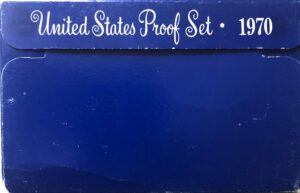 1970 s us proof set (rare) small date comes in the packaging from the us mint proof