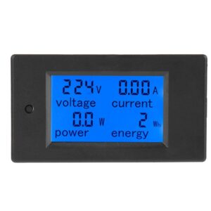 ac voltage power meter, digital large-screen lcd voltmeter, pzem-021 80-260vac 20a/4500w energy meter for electrical parameter measurement include voltage current power and energy