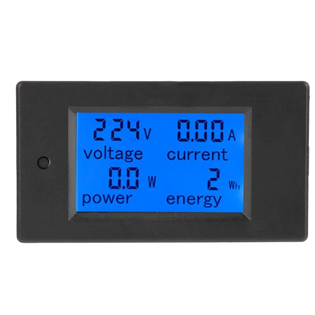 AC Voltage Power Meter, Digital Large-Screen LCD Voltmeter, PZEM-021 80-260VAC 20A/4500W Energy Meter for Electrical Parameter Measurement Include Voltage Current Power and Energy