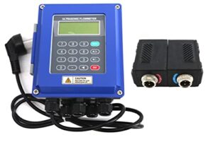 hfbte tuf-2000b ultrasonic liquid flow meter flowmeter dn300~6000mm with tl-1-ht high temperature large transducer -30~160c