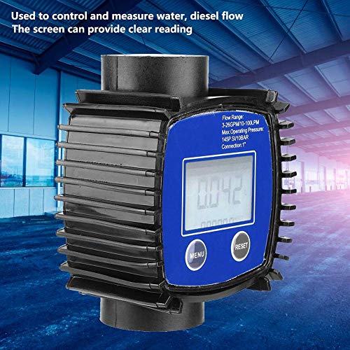 1″ Digital Flow Meter,Multipurpose High Accuracy Water Diesel Flowmeter,Flow Meter for Garden Hose,for Diesel, Gasoline, Urea, Chemical Liquid, Water, Oil and Other Media