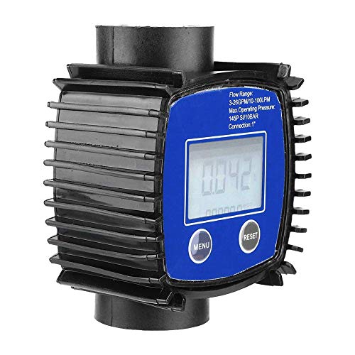 1″ Digital Flow Meter,Multipurpose High Accuracy Water Diesel Flowmeter,Flow Meter for Garden Hose,for Diesel, Gasoline, Urea, Chemical Liquid, Water, Oil and Other Media