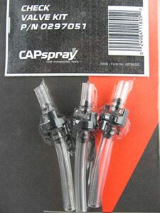new titan capspray hvlp check valve kit 3 pack 0297051 maxum ii gun check valves