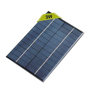 3w 9v solar panel module mini portable diy polysilicon battery power charger with high efficiency