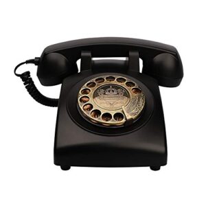 telpal antique phones corded landline telephone vintage classic rotary dial home phone of 1930s old fashion business phones home office decor landlines