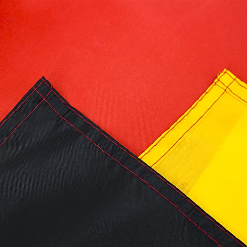 ANJOR Germany Flag 3x5 Foot German National Flags Polyester with Brass Grommets 3 X 5 Ft