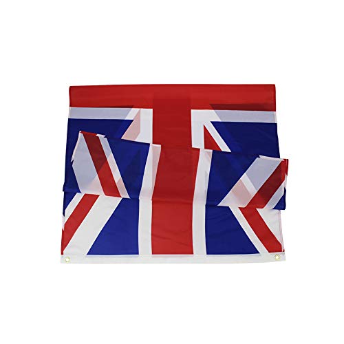 ANJOR United Kingdom UK Flag 3x5 Foot British National Flags Polyester with Brass Grommets 3 X 5 Ft