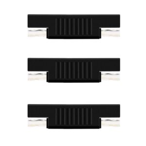 apoi sae to sae connector [3 pack] sae polarity reverse plug adapter swaps m-m for quick disconnect wire harness (black)