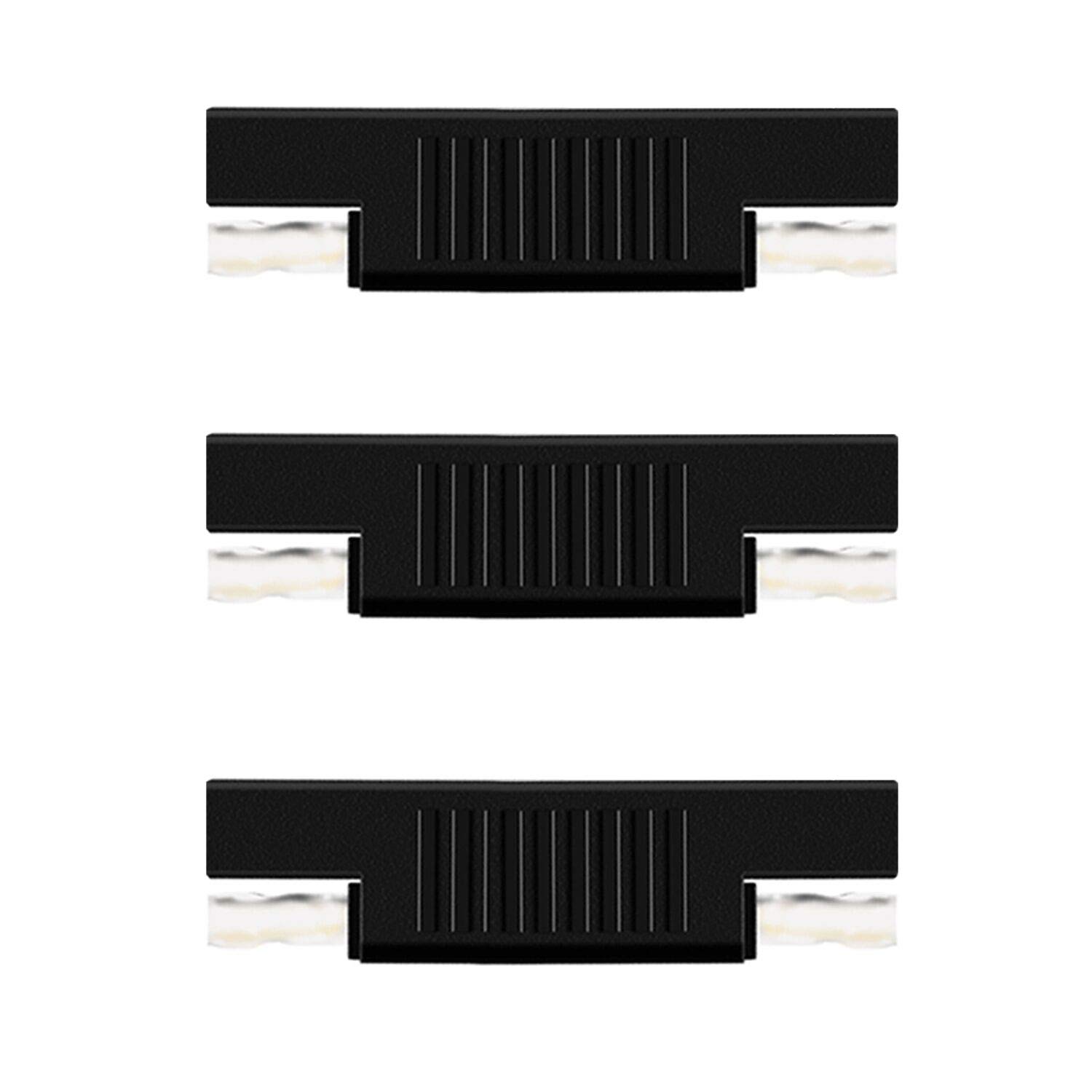Apoi SAE to SAE Connector [3 Pack] SAE Polarity Reverse Plug Adapter Swaps M-M for Quick Disconnect Wire Harness (Black)