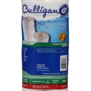 Culligan CW-F Sediment Replacement Cartridge Polypropylene Cord-Wound, 10 Micron, 12,000 Gallon Capacity, 2-Pack (3 case(2 Pack))