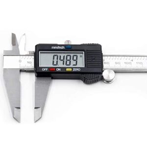 oudtinx electronic digital caliper with extra large lcd screen | 0-8 inches | inch/millimeter conversion