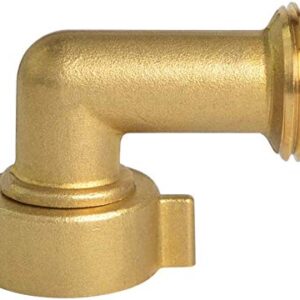 Hydro Master Garden Hose Elbow with Solid Brass 90 Degree 3/4" FHT x 3/4" MHT