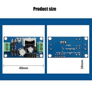 KOOBOOK 2Pcs L7812 LM7812 Three Terminal Regulator Module 12V Voltage Regulated Power Module