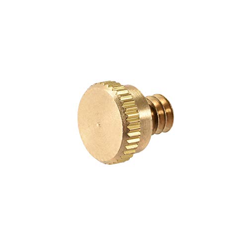 uxcell Misting Nozzle Plug, UNC10-24 Screw Thread Brass for Outdoor Cooling System, 20 Pcs (9mm Height)