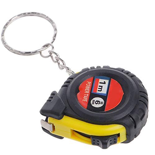 Bestmaple Mini Retractable Tape Measure Ruler Measure Keychain 1PCS