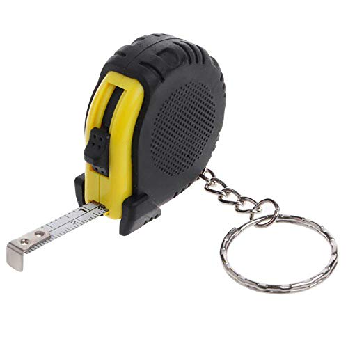 Bestmaple Mini Retractable Tape Measure Ruler Measure Keychain 1PCS