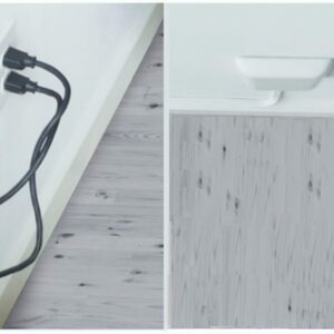 Sleek Socket - The Original & Patented Ultra-Thin Outlet Concealer with Cord Concealer Kit, 3 Outlet, 3-Foot Cord, Universal Size, UL Certified (Ideal for Kitchens, Small Spots & Behind Furniture)