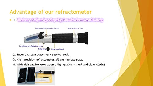 RHB-32SG ATC Beer 0-32% Brix WortSG:1.000-1.130 Optical Refractometer Beer Wort and Wine Refractometer