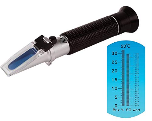 RHB-32SG ATC Beer 0-32% Brix WortSG:1.000-1.130 Optical Refractometer Beer Wort and Wine Refractometer